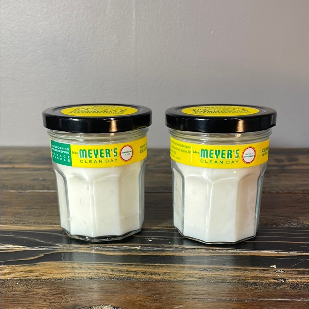 Mrs. Meyer’s Honeysuckle 25 hr. Burn time each candle - SET OF TWO NEW CANDLES!